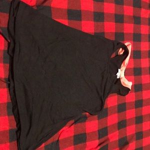 Black tank top